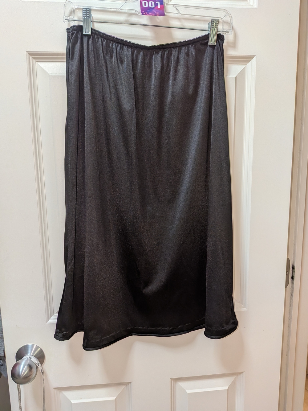 Velrose Black Women's Slip Skirt - Lightweight A-Line Layering Skirt